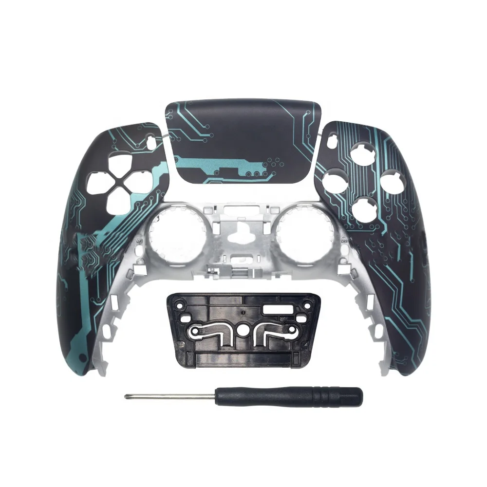 Customized Game Controller shell for PS5 Front Housing Cover Case Shells Touch Pad for Play Station 5 Joystick BDM010 faceplate