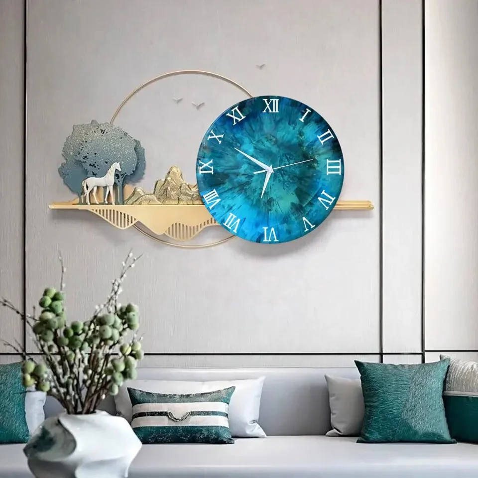 New Arrival DIY Home Resin Circle Wall Clock Base Silicon Mold Silicone Rubber Resin Mould Clock Alarm Handmade Bell Jewelry Too