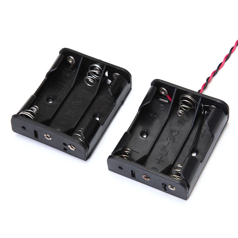 5v 6v 3 4 solt 2aa 3xaa 4xaa waterproof battery holder with pin cover connector