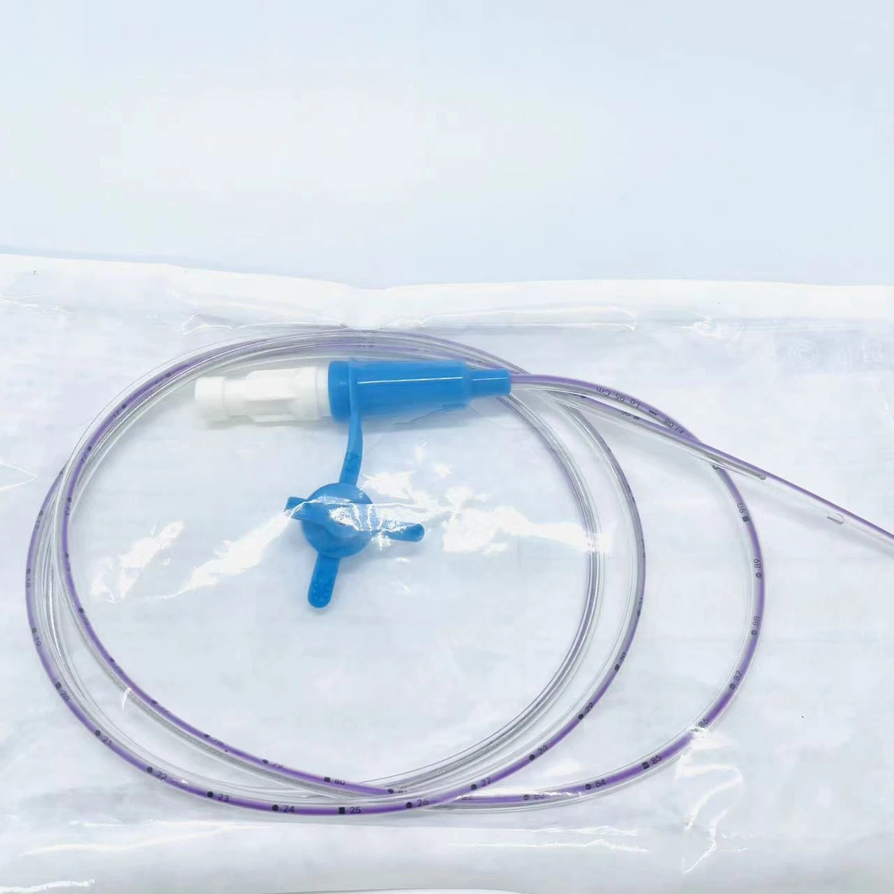 Single Lumen Feeding Tube With Stripe Line Radiopaque