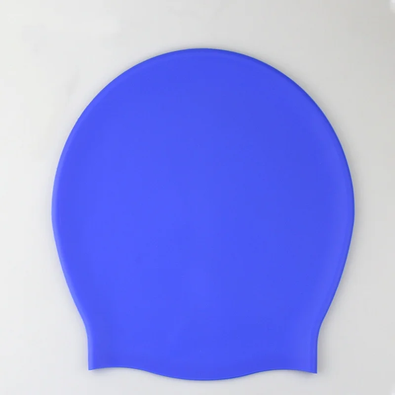 Factory Custom Long Hair 100% Silicone Swim Cap Swim Pool Bathing Cap Curly Dreadlocks Weaves Braids Keep Hair Dry Swimming Cap