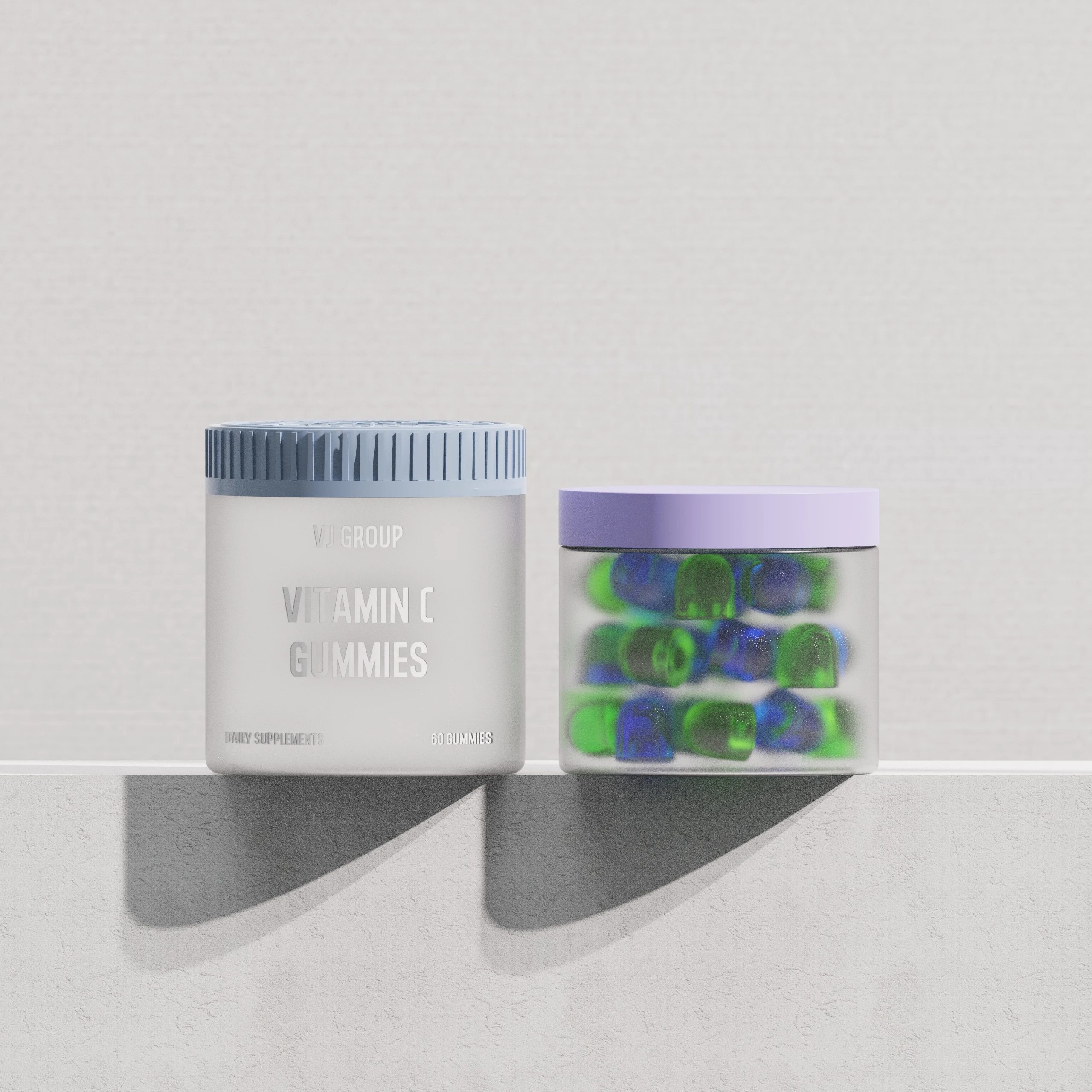 2025 Hot Sell Food Storage Jar With Plastic Lids 6oz 8oz Empty Frosted Cosmetic Jars Plastic Jars For Gummies Cosmetic