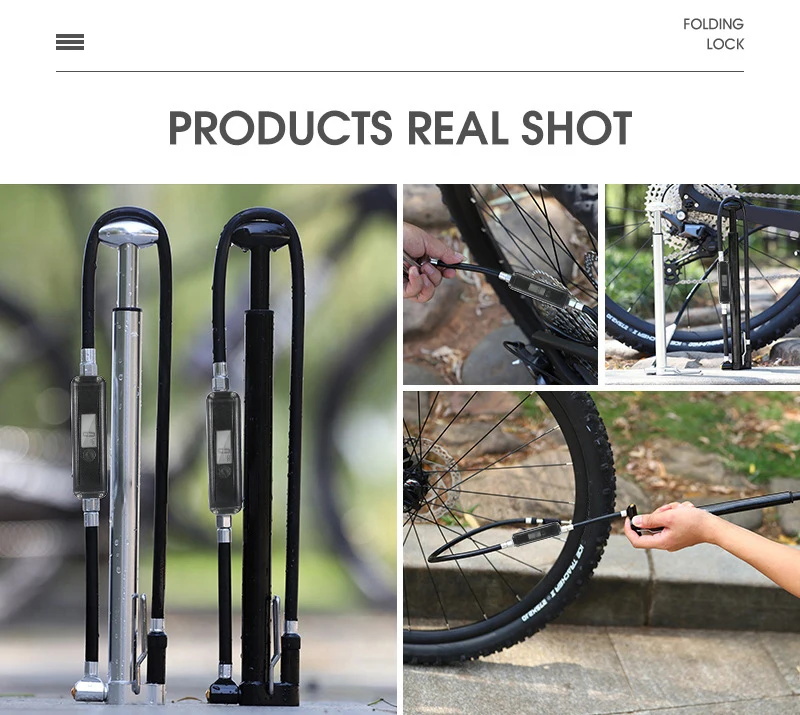 Car Tire Inflator Portable Cycling Pump Mini Floor With Gauge Bicycle Bike Air Pump Portable Tire Pump