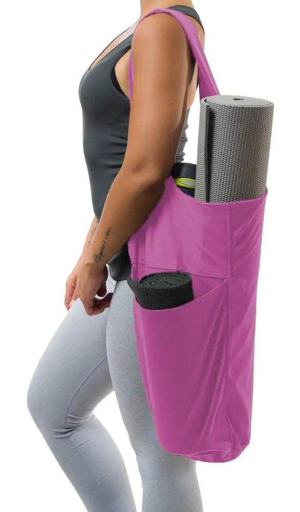 Сумка для йоги, коврик для тренажерного зала, сумка-переноска с большим боковым карманом