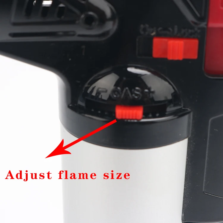 Portable lighter BBQ camping Hookah charcoal adjustable Gas Torch lighter cigar  handheld Jet lighter Smoking accessories