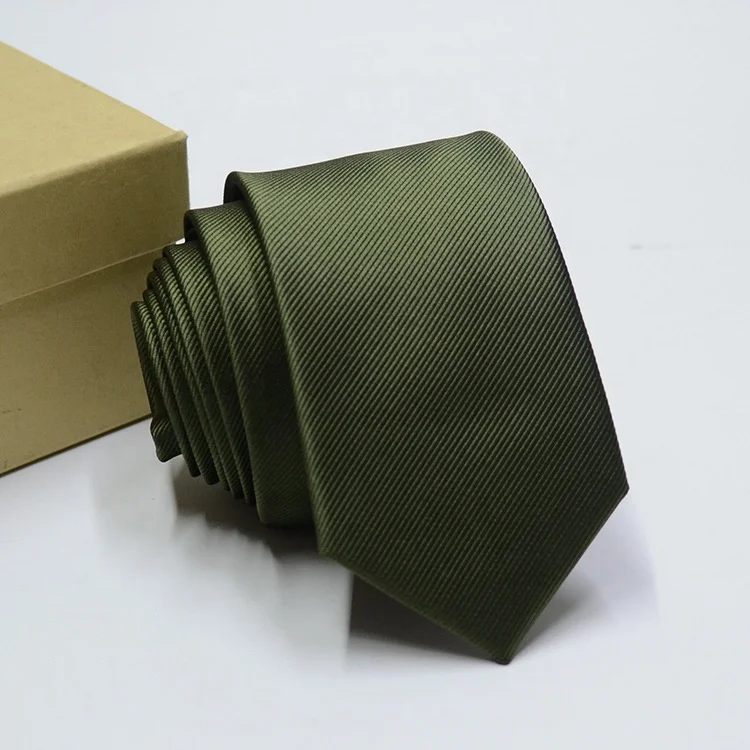 Top quality 21 colors cheap 6cm popular neck ties slim stock polyester solid skinny mens ties necktie