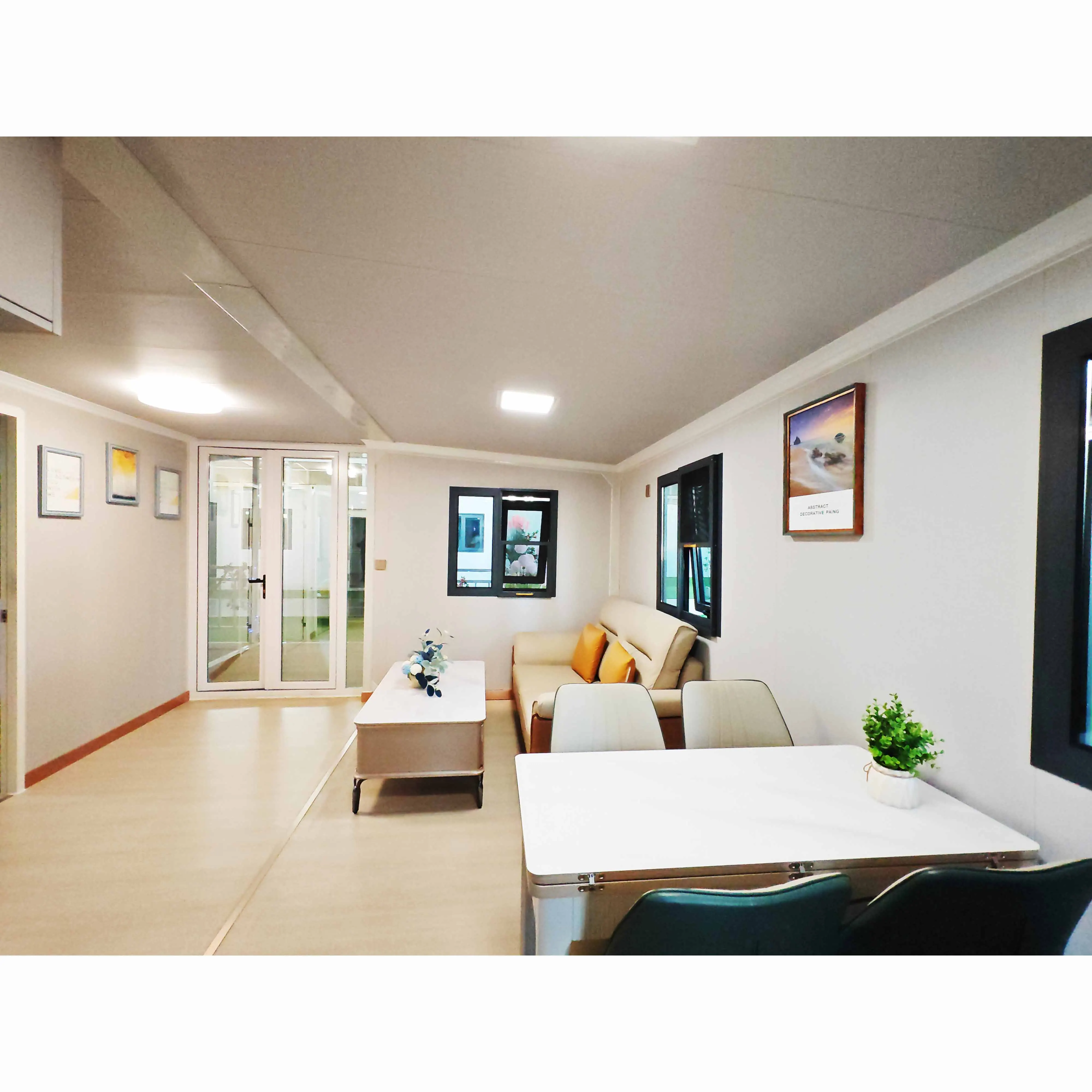 Foldable 2-bedroom portable modular home 20 feet 40 feet expandable folding container room