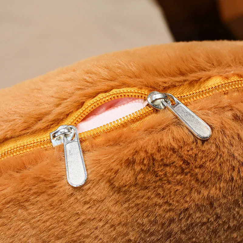 wholesale Capybara plush pillows Cute Animal Hand Warmer  stuffed bun air conditioning pillow baby security blanket