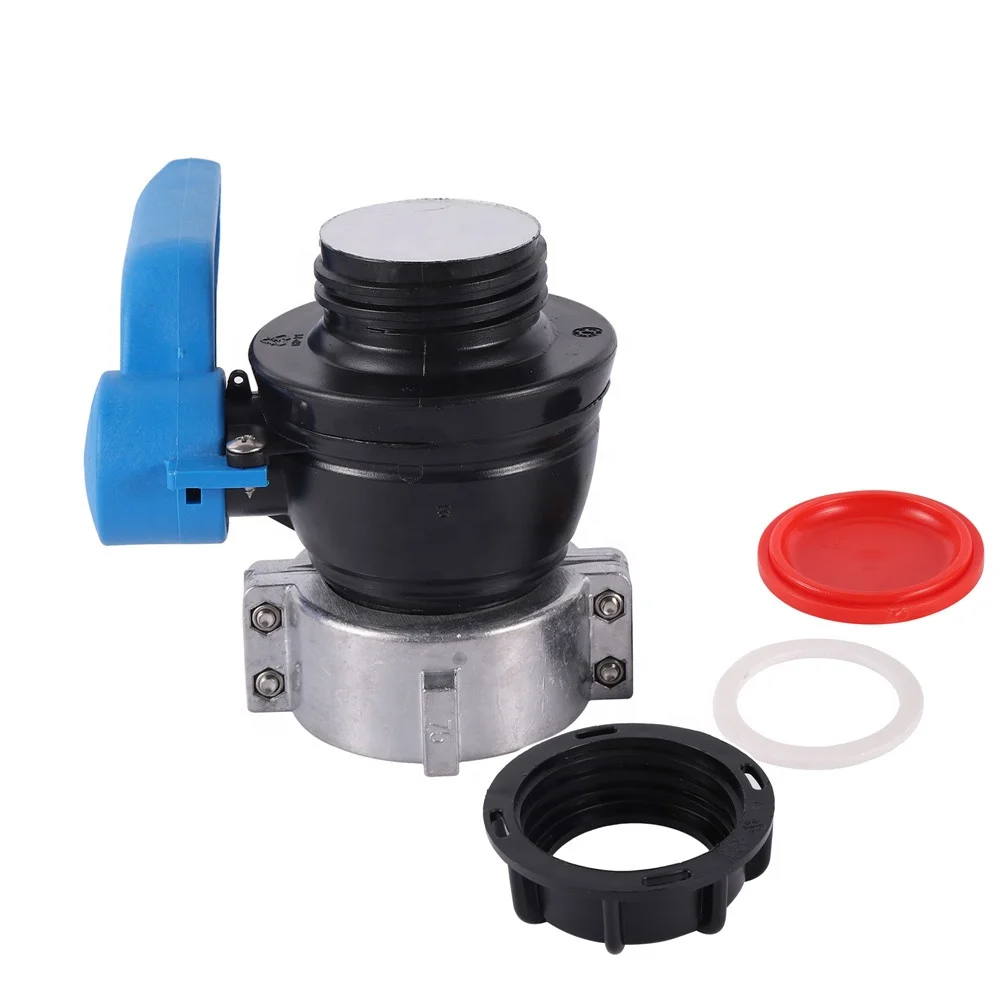 75mm IBC Container Water Tank Ball Valve DN50 Tank Adapter Connector Valve