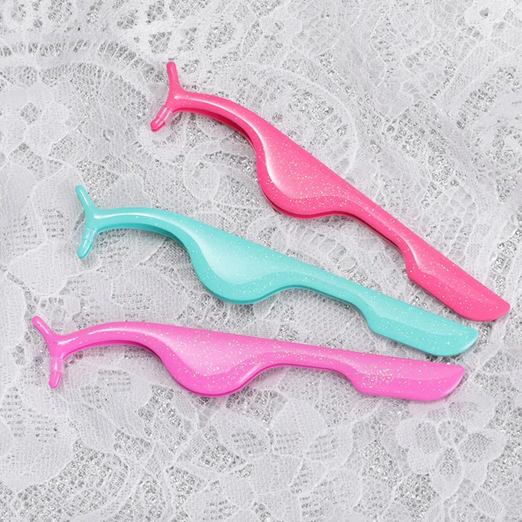 fashion custom extensions lash tweezers lash applicator tool eyelash tweezers private label lash applicator custom