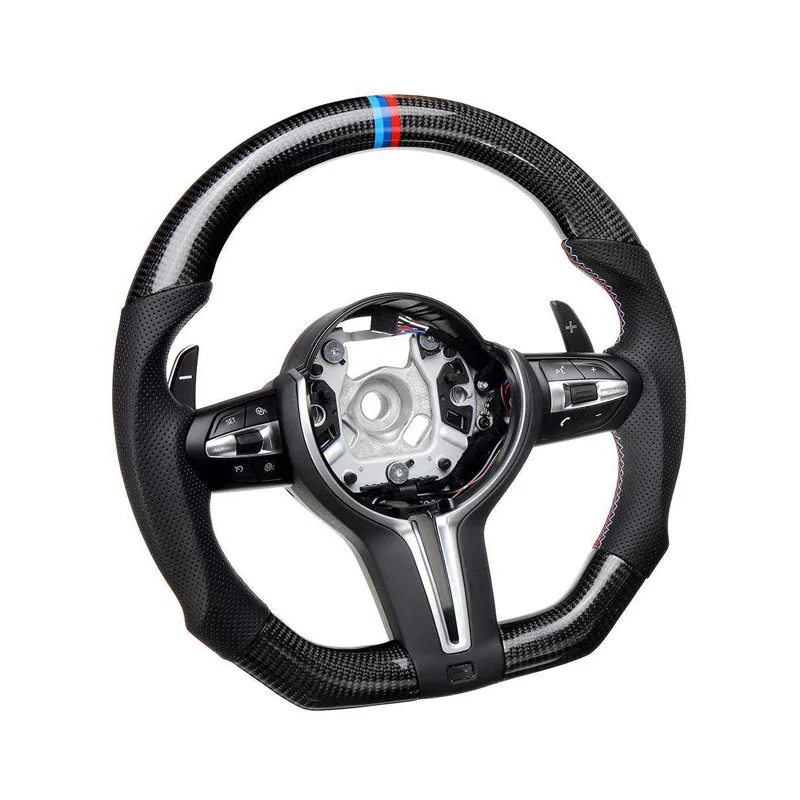 Performance Leather Steering Wheel for BMW M3 F20 F21 F30 F31 F34 F22 F23 F33 F36 Carbon Fiber Steering Wheel Interior Trim