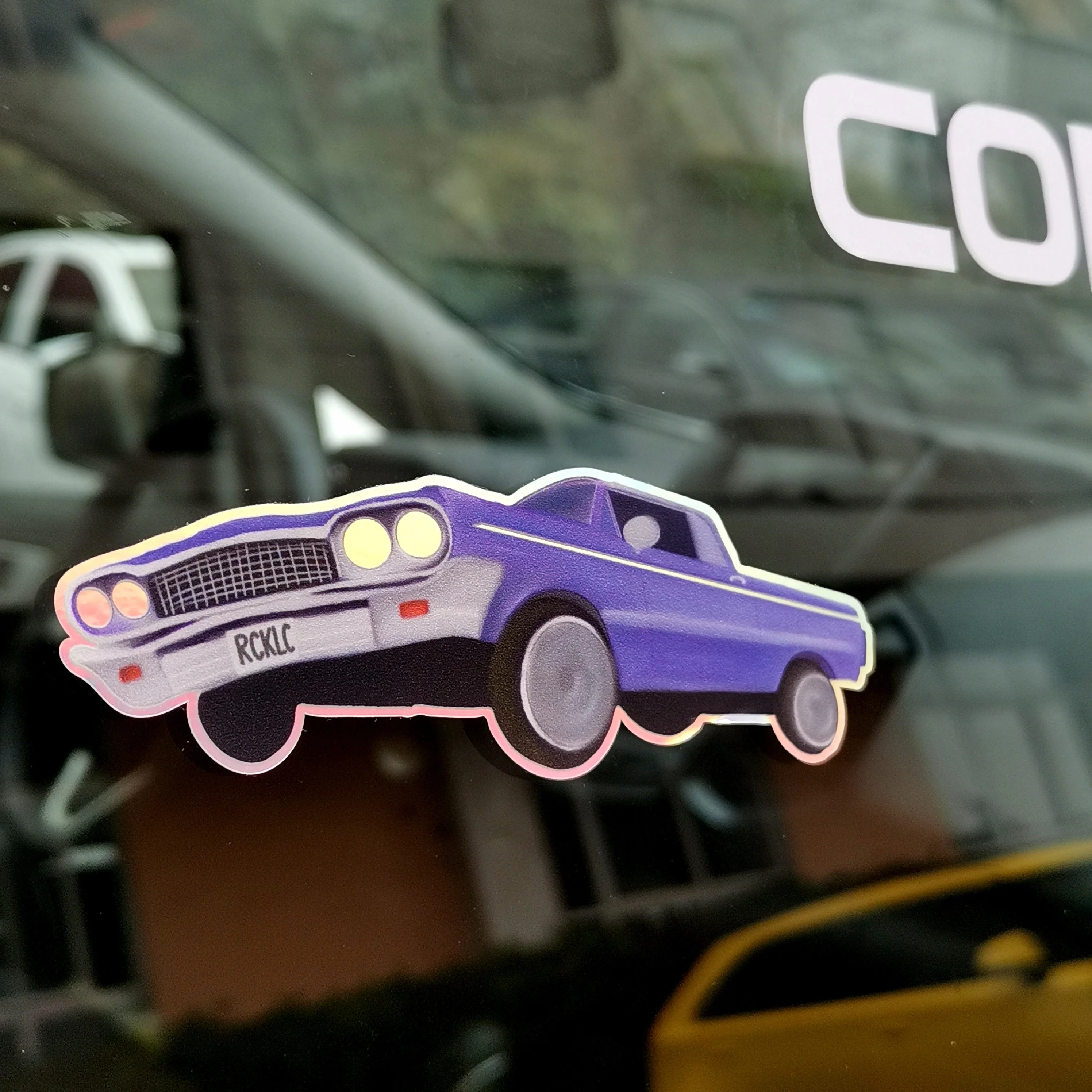 Hot sell Fashionable customized design vinyl static decal car window sticker