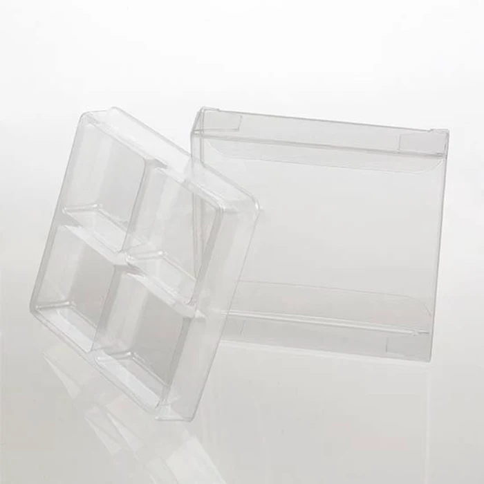 Custom Clear Disposable Transparent Plastic Candy Box With Insert Tray