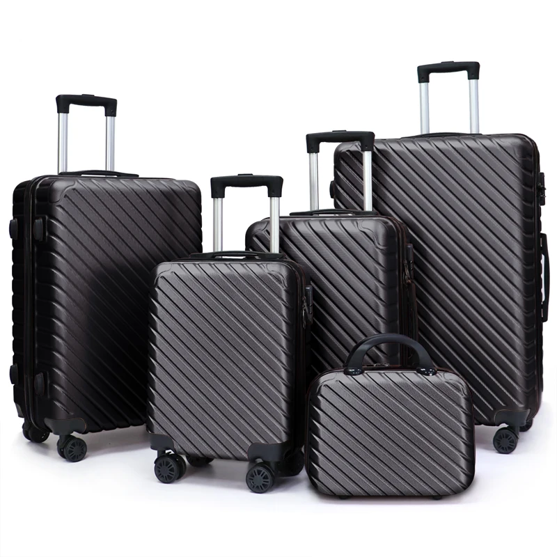 Manufacturers wholesale multi-piece sets Waterproof hard shell retractable trolley bag Travel luggage