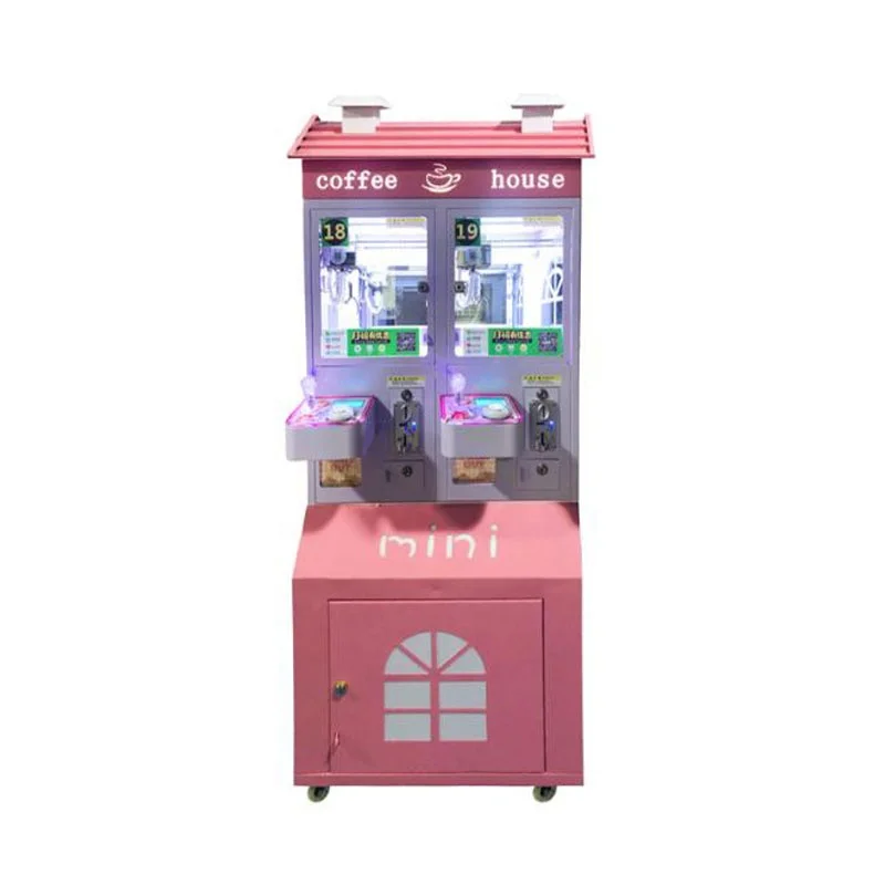 Mini crane claw machine capsules house gumball vending game machine