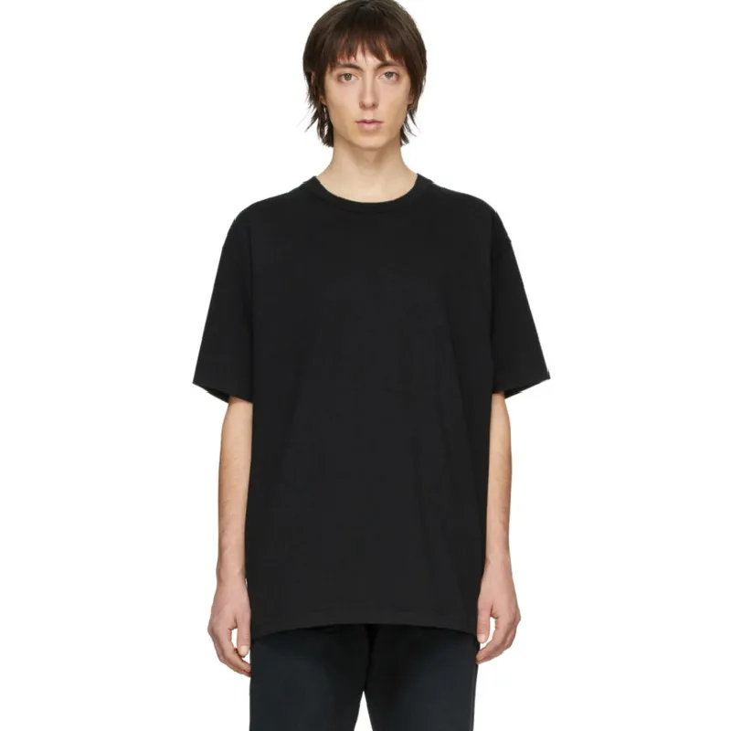 
New Men Fashion Summer Solid Loose cotton Short sleeves T Shirts Oversized Hip hop skateboard Streetwear male Casual Tshirt 