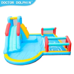 Doctor Dolphin EN71 kids jumping slide water castle Inflatable Bounce castle Commercial Inflatable Bouncy House