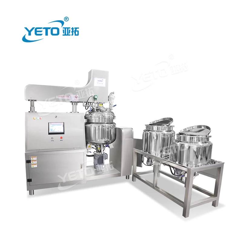Yeto Customized High Shear Vacuum Homogenizer Emulsifier Mixer Cream Cosmetic Body Lotion High Shear Vacuum Mixing Machine