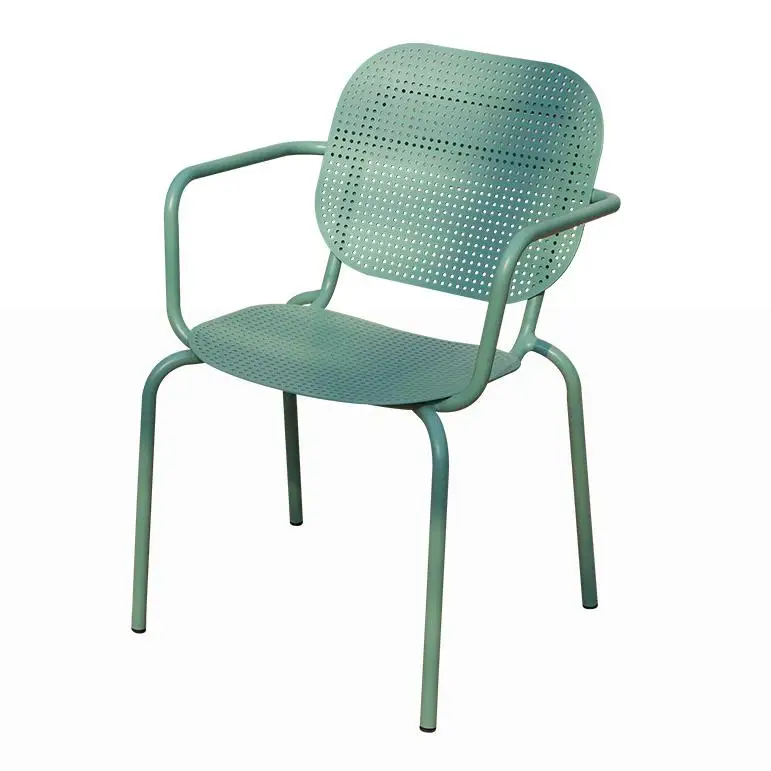 Hot Selling Aluminum Alloy Outdoor Dining Tables Chairs for Hotels Gardens Restaurants Leisure Durable Metal Outdoor Furniture