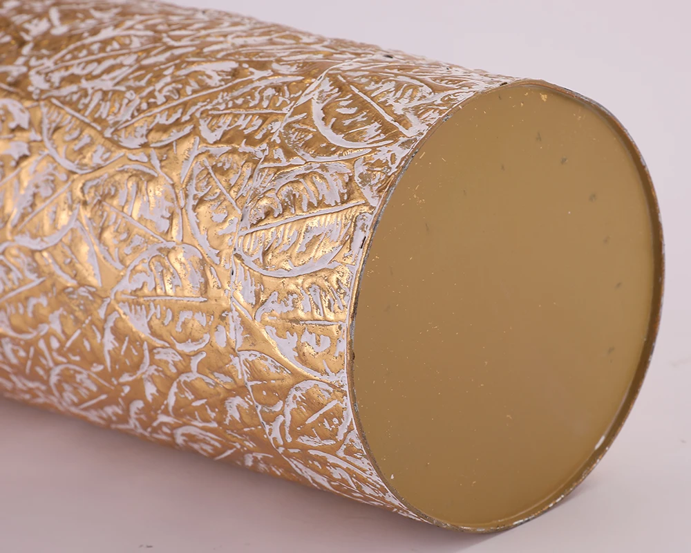 Luxury Gold Flower Vase Metal Color  Home Decor