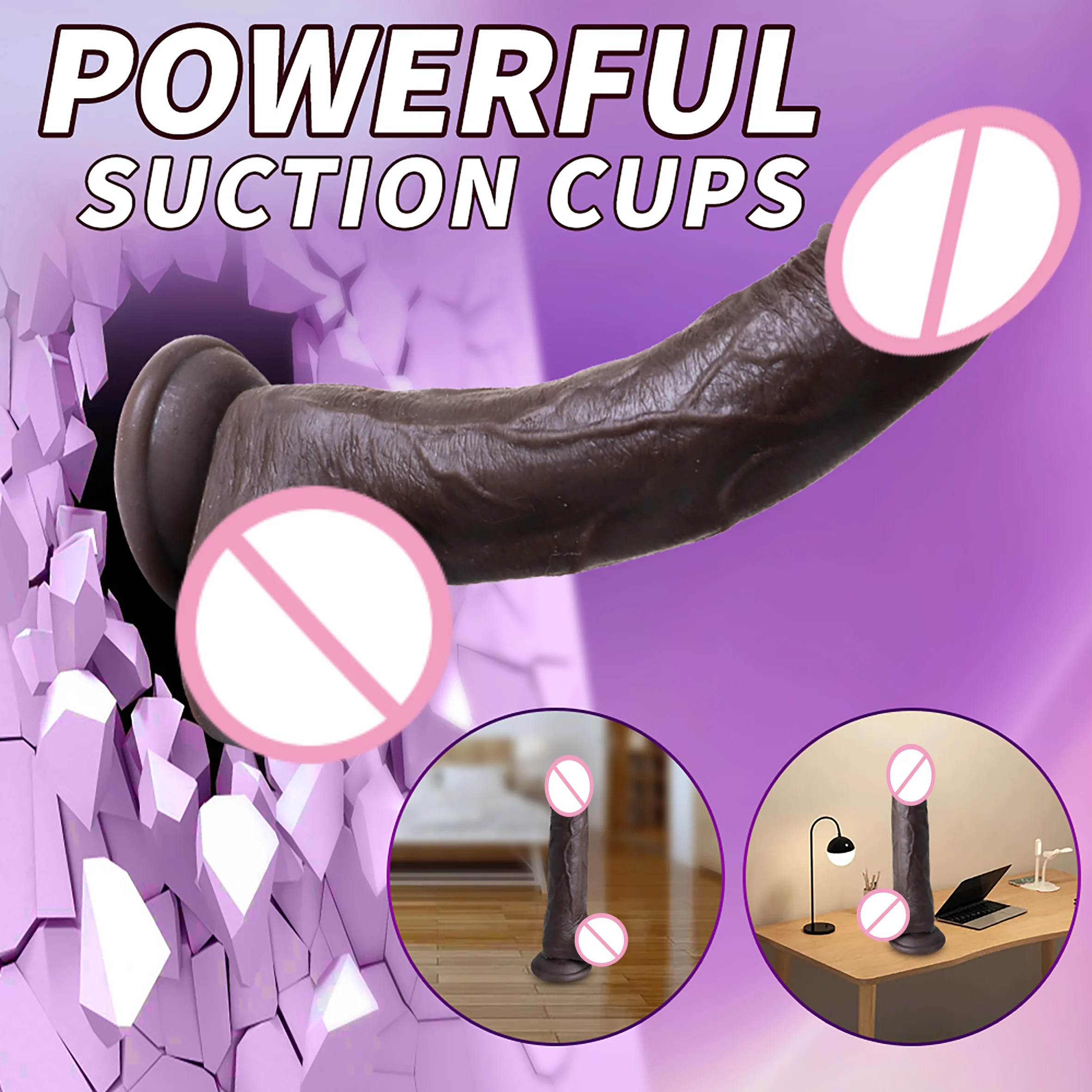 USA 3 In 1 Black Dildo Vibrator For Women And Man 9 Modes Realistic Dildo Sexy Toys For Men Huge Dildo Sexy Toys For Men Dicks