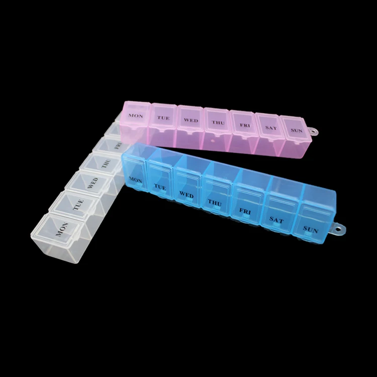 New style medical box for 7 days / 7 Compartment Plastic Medicine Pill Organizer