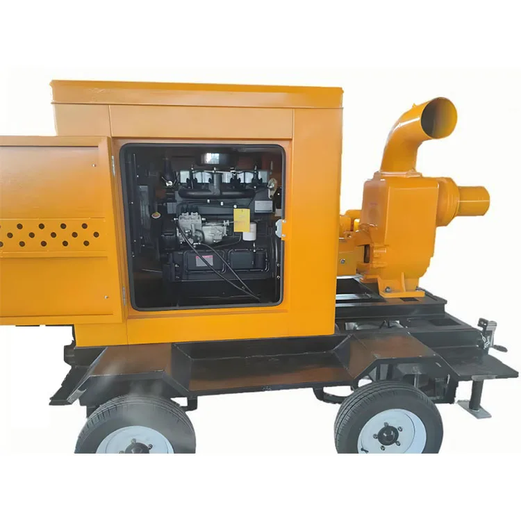 Heavy Duty 25HP Diesel Self Priming Pump Machine with Trailer - Agricultural Drainage & Emergency Water Transfer