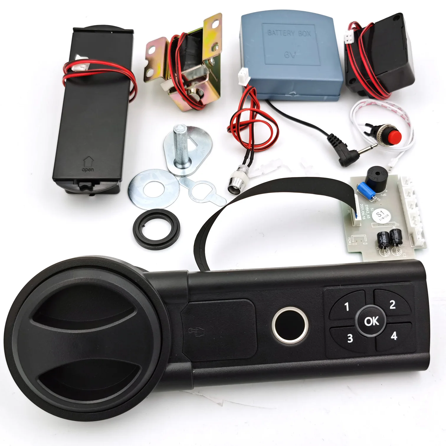 High security horizontal keypad  Digital Keyless Smart Fingerprint  Biometric Safe Cabinet Lock for  safe Storage Locker