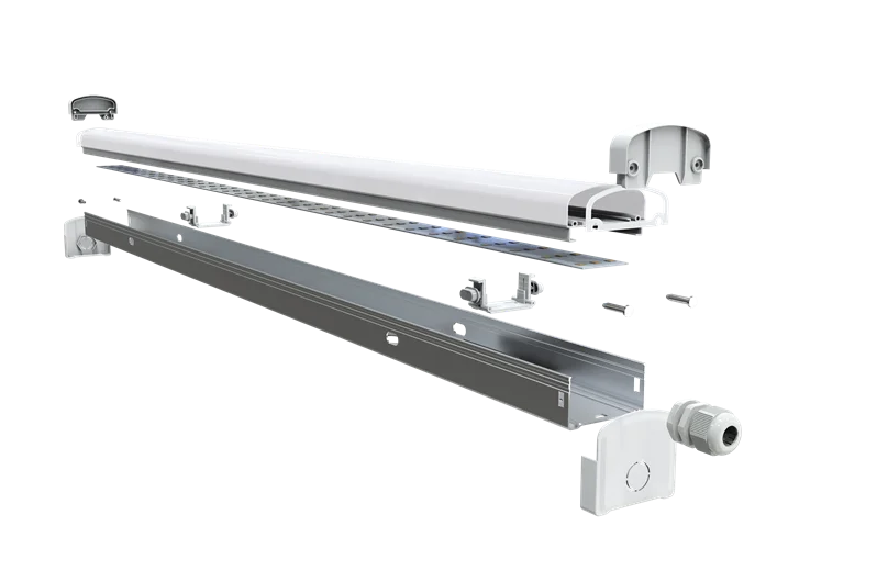 Modern Indoor IP20 LED Linear Batten Light Fixture wholesale Aluminum profiles led lamp products