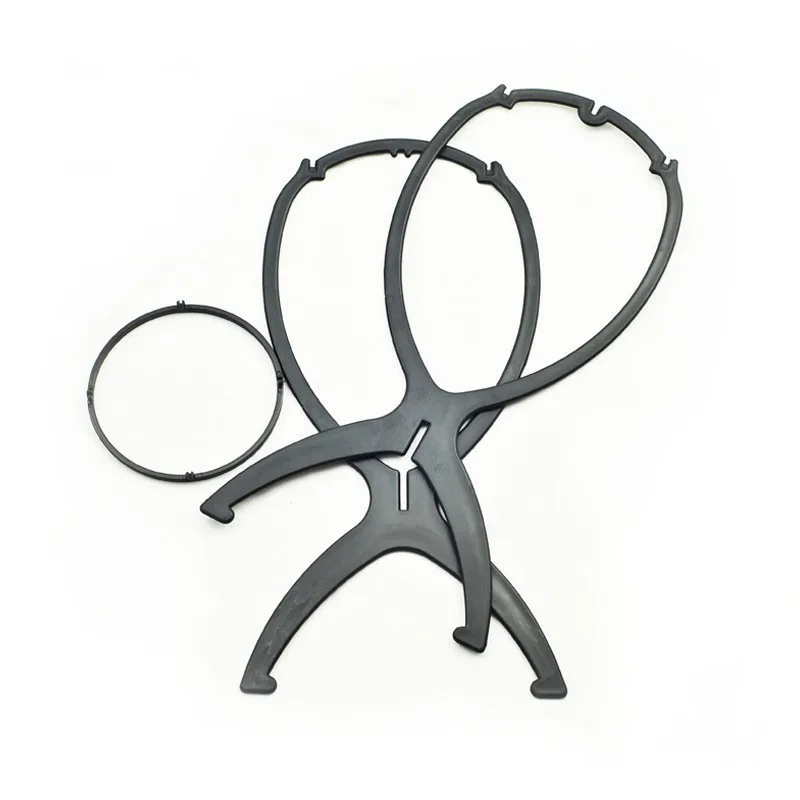 Portable  Plastic Folding Holder Hairpieces Display Tool Stable Dryer Wig Stand