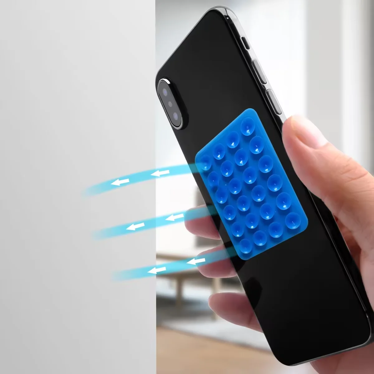 Factory Price Double Sided Silicone Suction Phone case Compatible Mobile Accessory Silicone Suction Phone Grip Holder