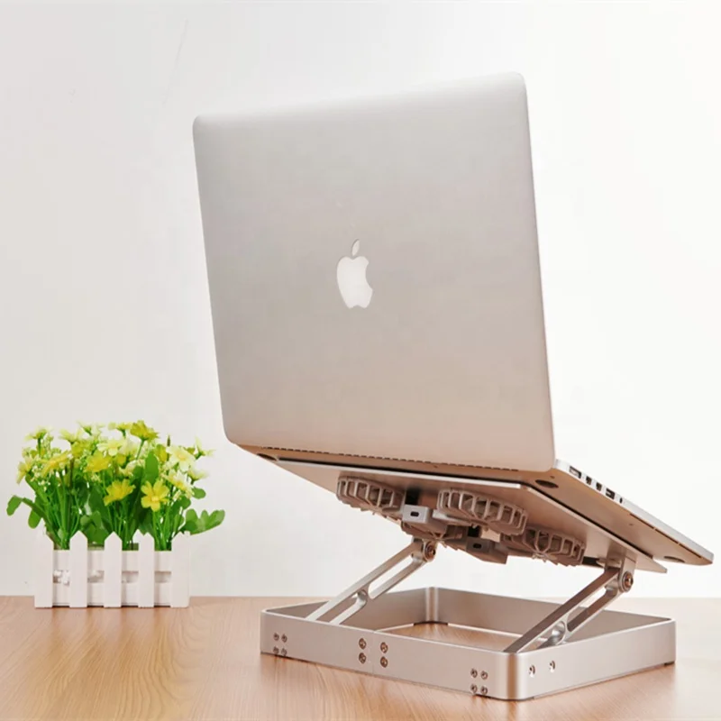 Прочная алюминиевая металлическая сверхпрочная подставка для дома и офиса для ноутбука, держатель для планшета и ноутбука с коробкой для стола