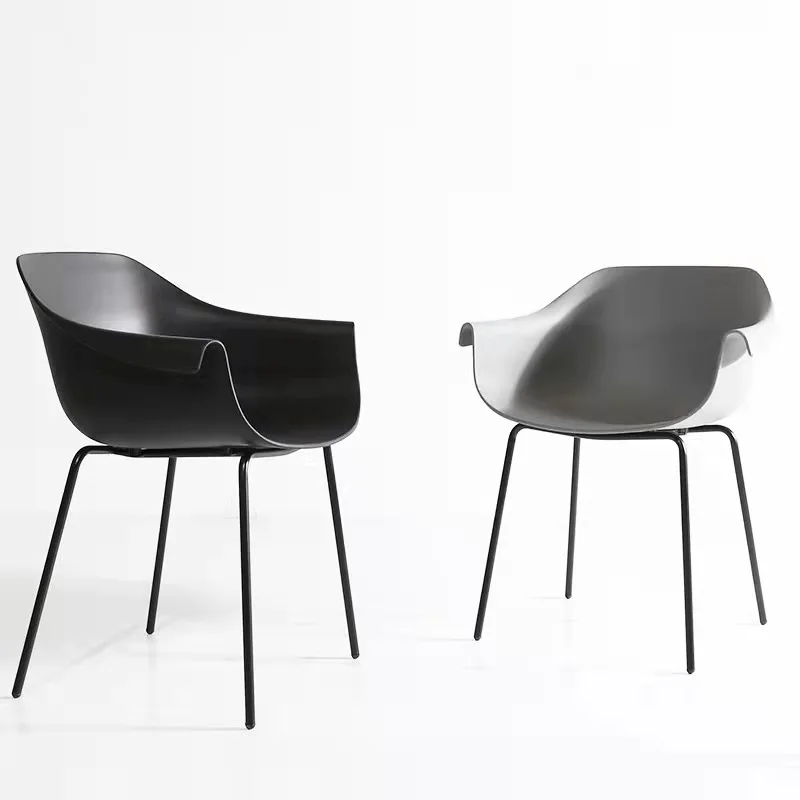 simple PP metal frame hotel dining chairs nordic hotel design chairs