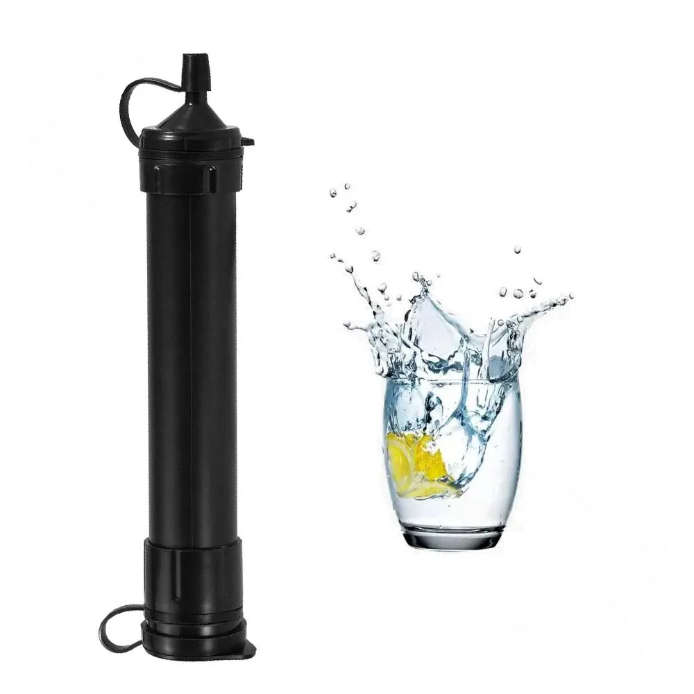 Outdoor Portable Personal Water Filter Straw Emergency Survival Water Filtration System Purifier for Camping Hiking Backpacking