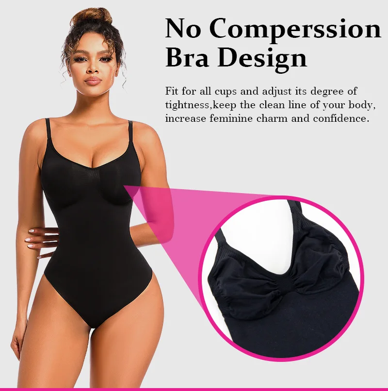 Wholesale SEAMLESS Snatched Shapewear Bodysuit xs Faja Bodycon Shapewear Sheer Butt Lifer Firm Body Shaper