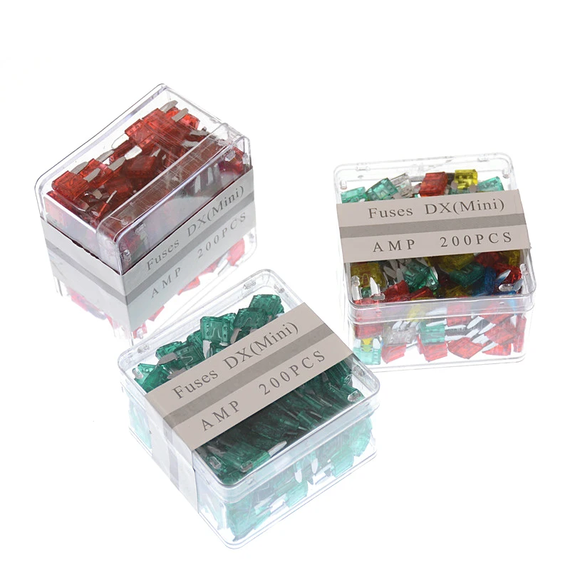 100PCS Fuse Kit 32V 1A-40A ATC/ATO Standard Regular Fuse Blade Car Truck Boat Marine RV