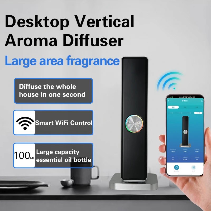 Smart Life Remote App Control Home Wonderful Intelligence Essential Oil Air Purifier Aroma Diffuser WIFI Rechargeable Oil Scent