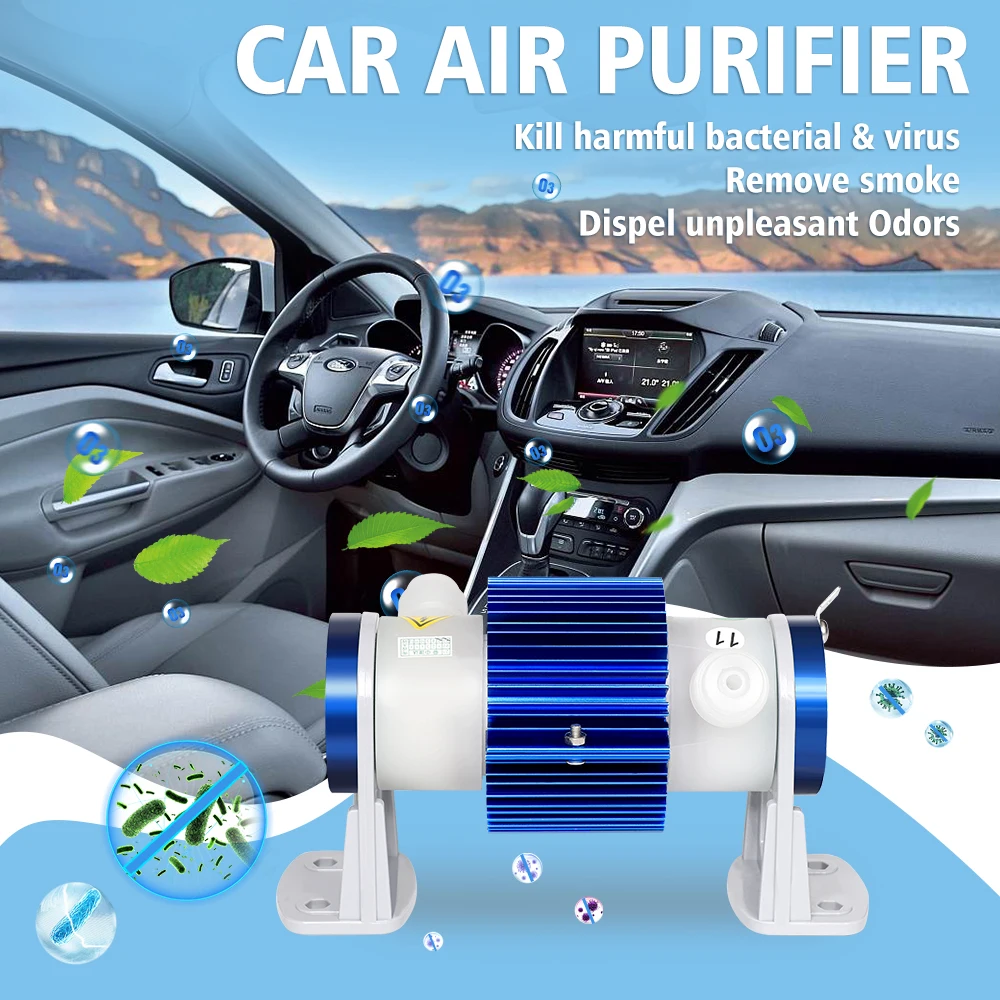 2g 5g Ozone Generator Parts for Car Air Filter Odor Removal Car Air Purifier Disinfection Ozone Generator