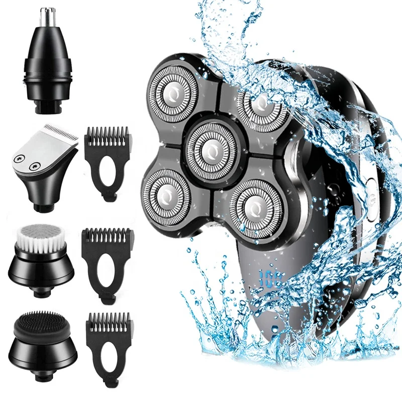 
2021 Hot Selling USB Rechargeable Electric Shaver for Men 3D Floating Head Wet-Dry Dual Use Waterproof Shaving Machine 
