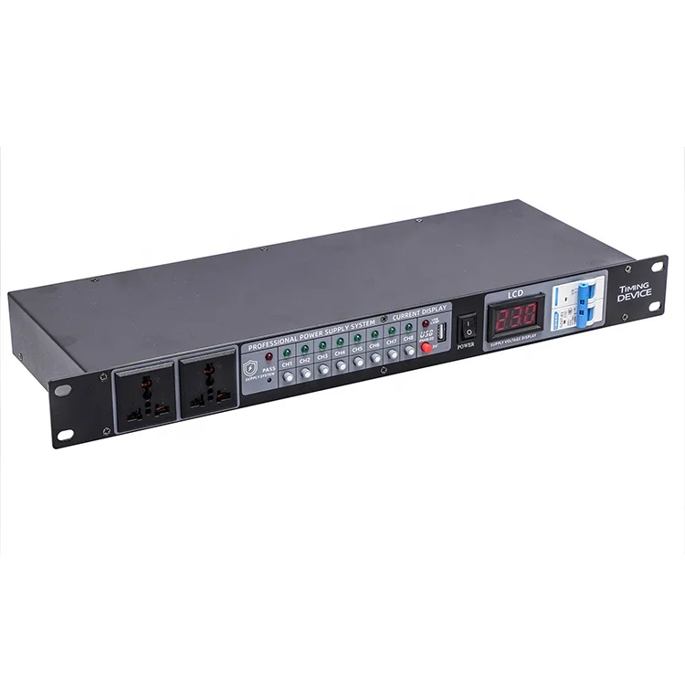 VS308 Professional Power Supply Regulator 10 Channels Engineer Power Supply Sequence Controller With Air Switching