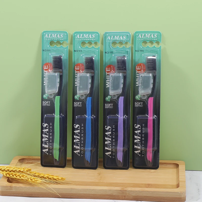 Depo dogrudan satis bambu yumusak kil dis fircalari ile yetiskinler icin ozel logo organik cevre dostu bambu dis fircasi