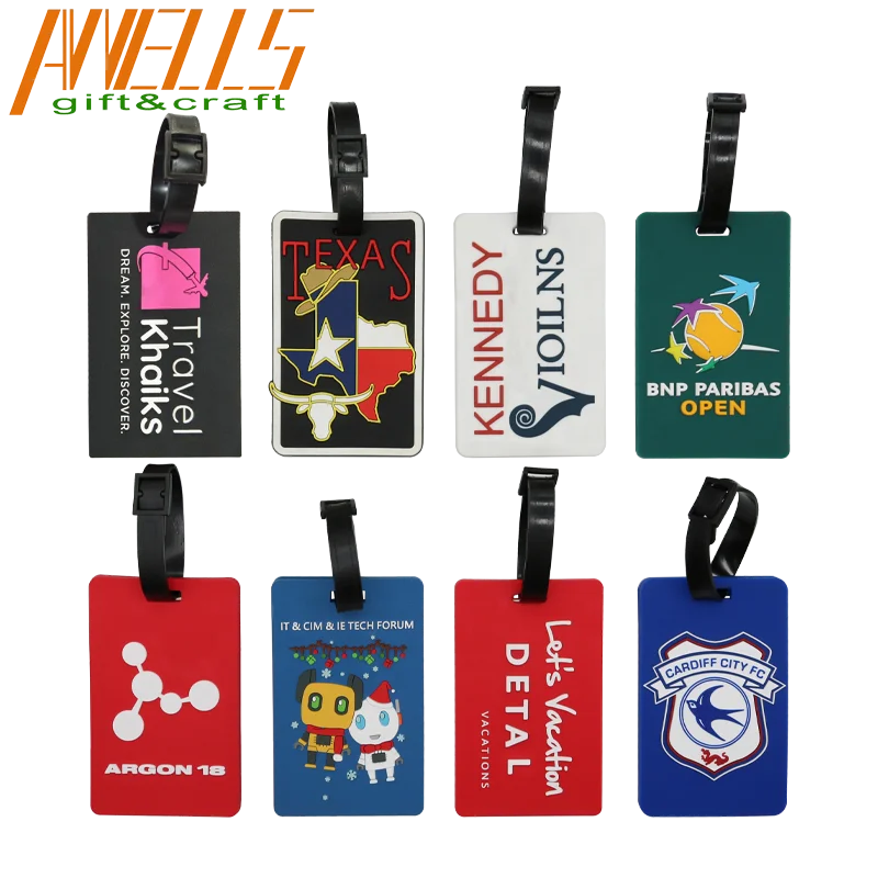 Personalization PVC Luggage Tag Case Label Name Address Phone Number For Attaching to Suitcases Backpacks and Duffle Bags