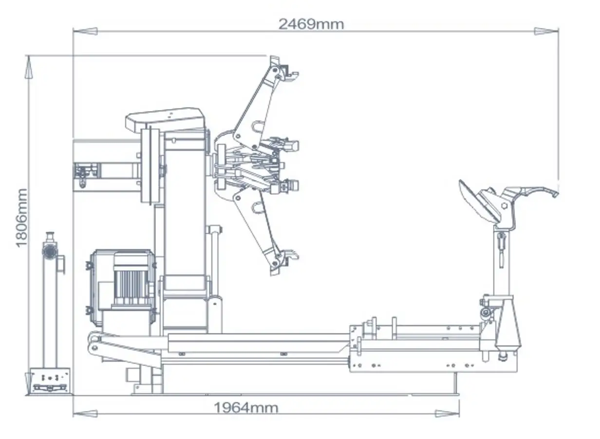 Factory Price Heavy Truck Tyre Changer Machine Removal Equipment Truck Tire Changer