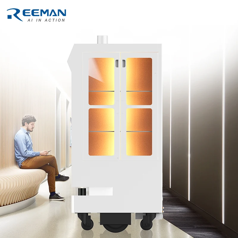 Small Delivery Robot Electric Intelligent Commercial Delivery Waiter Business Robots Service For Hotels Restaurant