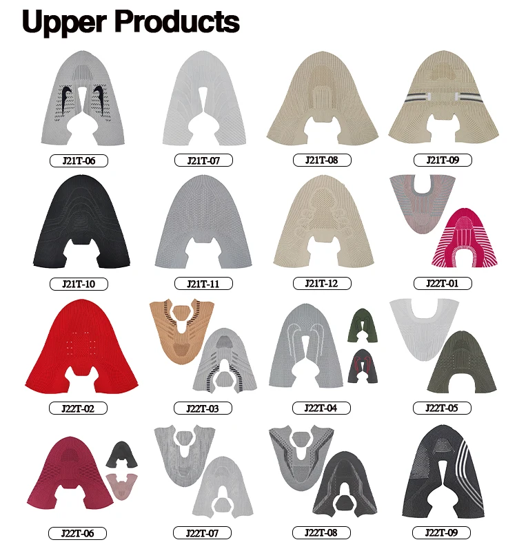 New Style Women casual walking Fly Knit Shoe Upper Vamp Breathable Woman Knit Sneaker Upper Shoe Top