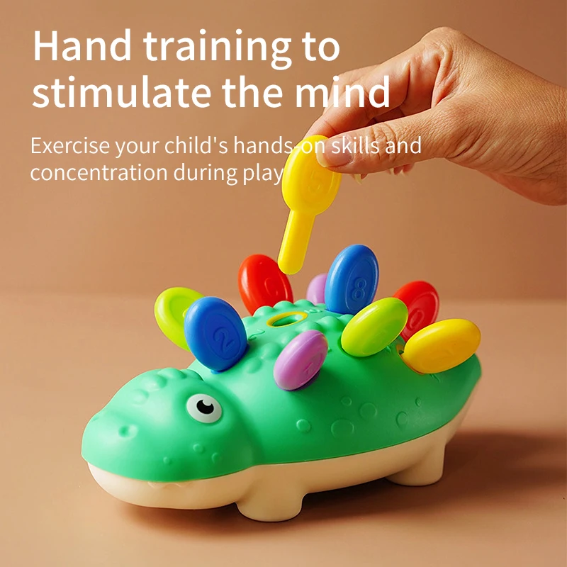 1-3 years Old Education Toy Learning Activities Dinosaur Games Baby Sensory Fine Motor Skills Developmental Toys Gifts