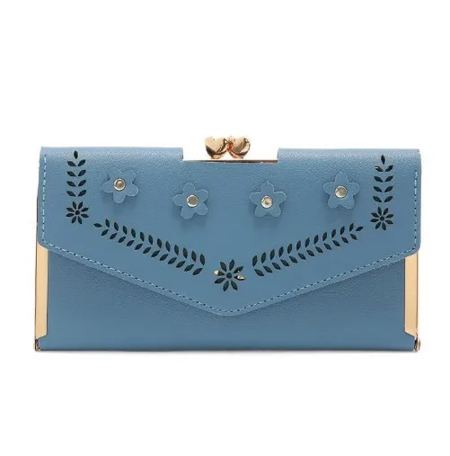 RTS Sctock Fashion PU Purse Rivet Clutch bag Evening Stars Women Wallet