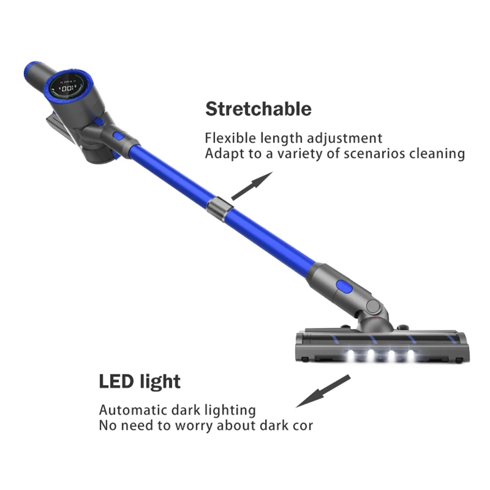 3 in 1 Wet and Dry Cleaner Rechargeable 15000Pa Suction Cordless Vacuum Cleaner for House