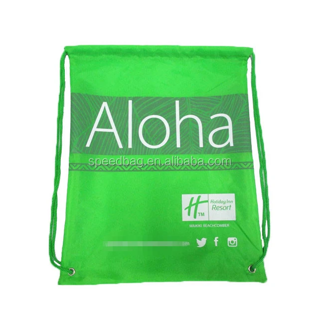 drawstring bag custom logo draw string polyester waterproof custom backpack drawstring bag