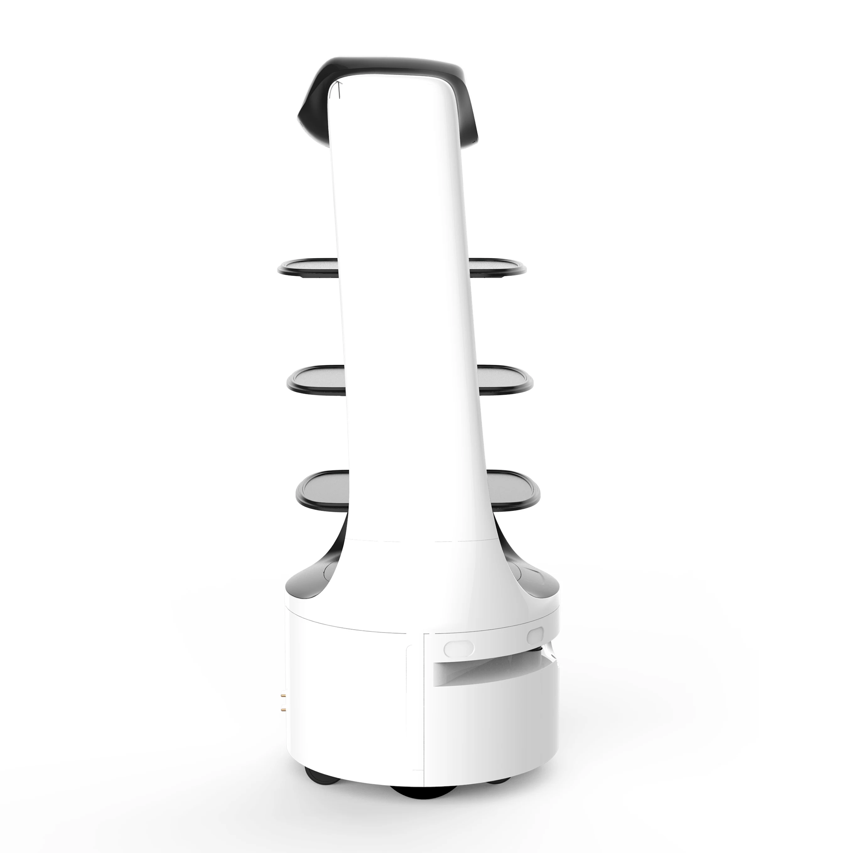 Fully autonomous food delivery robot fast restaurant needs dish and